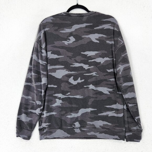 Athleta Sweater Womens Small Gray Camo Studio To Street Pullover Sweatshirt - Picture 10 of 11